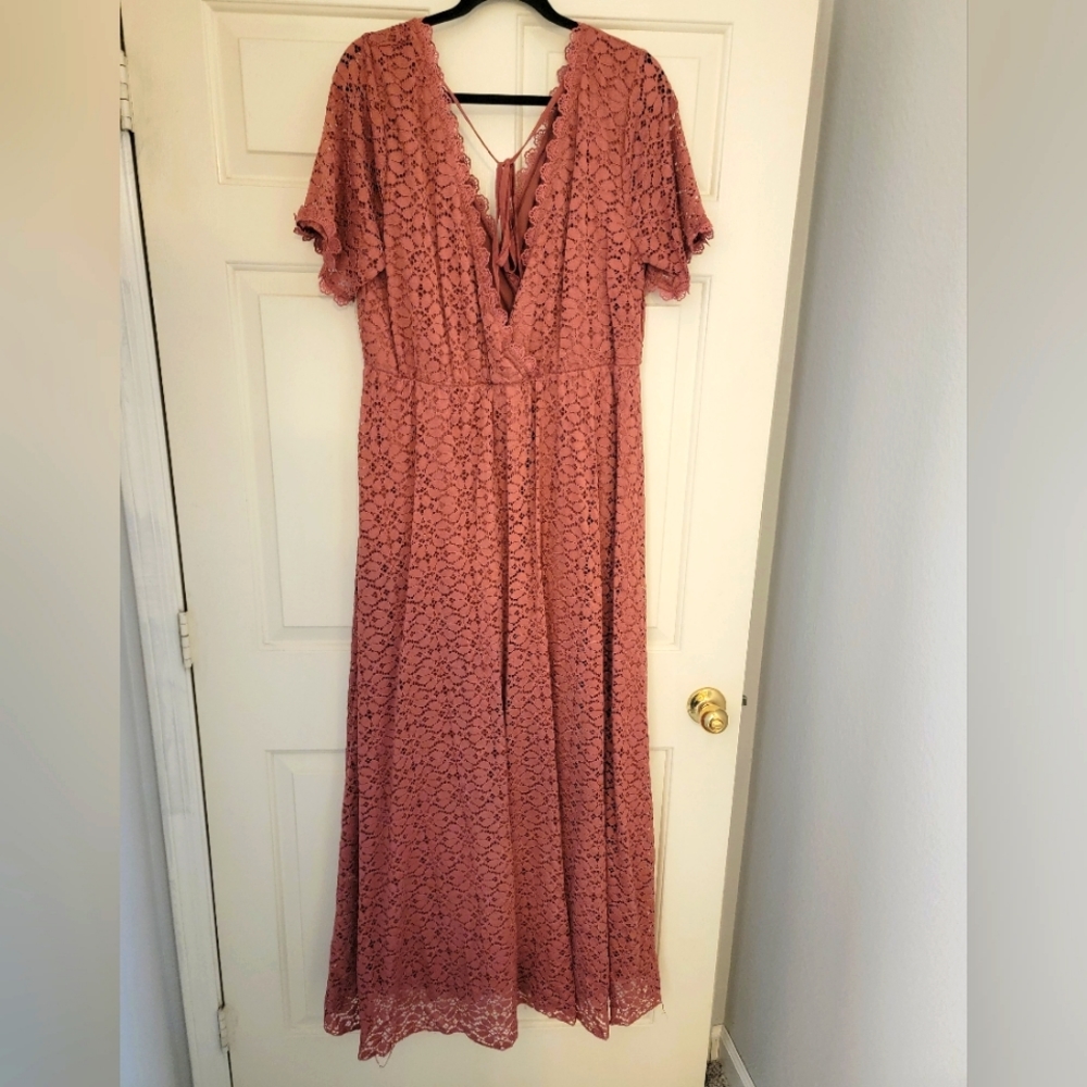 Baltic Born Maxi Lace Mauve Dress